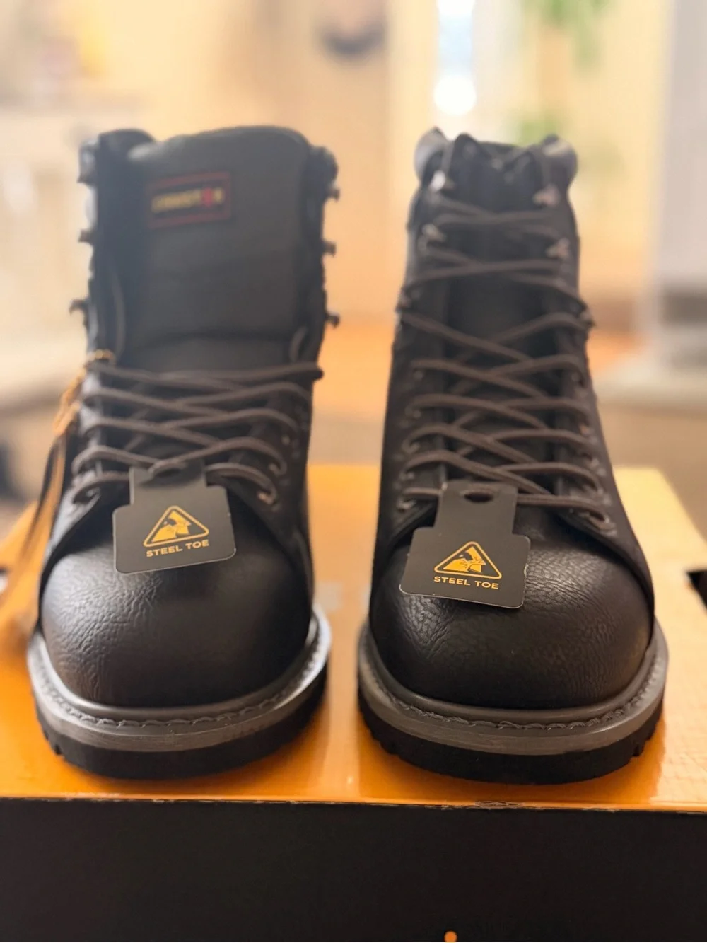 New Size 13 Men's Steel Toe Work Boots